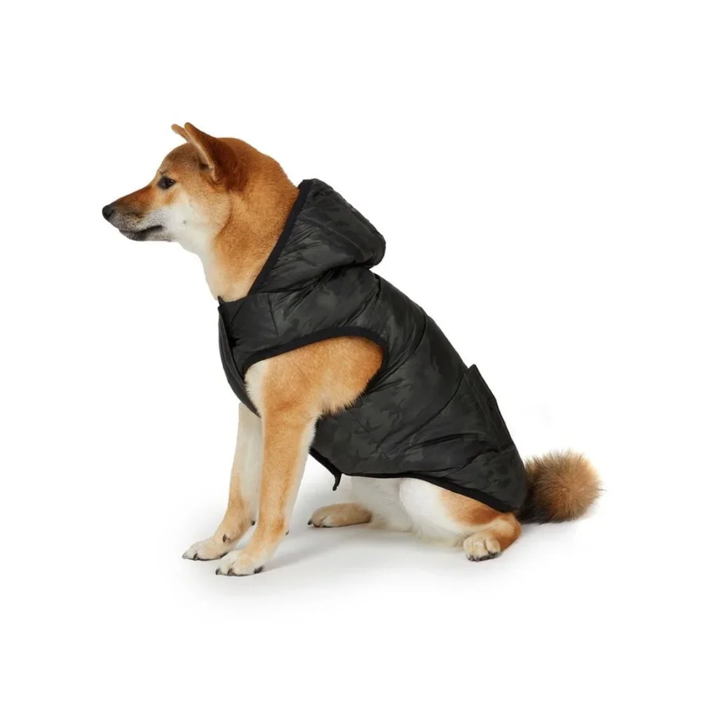Pajar Duff Hooded Reversible Dog Parka Black Camo